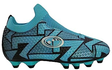 Optimum Aztec Kids Laceless Firm Ground FG Football Boots Blue