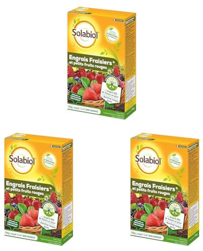 SOLABIOL SOFRAY750 Engrais Fraisiers Et Petits Fruits 750 G, Incolore (Lot de 3)