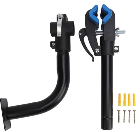 Bonbela Bike Stand for Maintenance Bicycle Repair Clamp Wall Mount Bike Repair Stand Adjustable Home Bicycle Maintenance Rack for Road Mountain Bikes