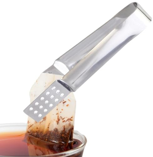 Pinces Pour Sachets De Thé - Pince Porte-parole Précision, Outil Brassage Contrôle Goutte À | Conception Compacte En Acier Inoxydable, Poignée Antidérapante, Accessoire Réutilisable Ustensiles Cuisine