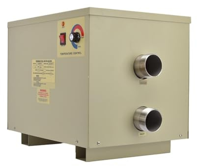 Elektrisk poolvärmare med digital display Bärbar kommersiell pooluppvärmningsverktyg for spaavkoppling, badkar Effektiv uppvärmning(Without digital display,36KW)