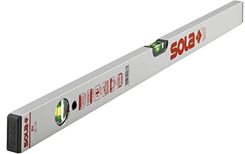 SOLA AV Wasserwaage 100cm - Präzise Wasserwaage für Profis, Patentierte SOLA-FOCUS Libellen, Bessere Ablesbarkeit bei Dämmerlicht, Robustes Aluminiumprofil, 30 Jahre Dichtheitsgarantie