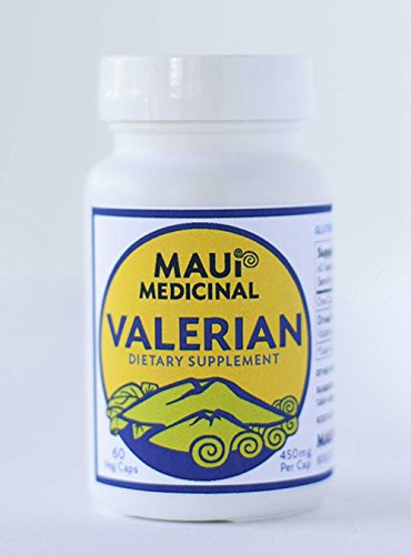 Maui Medicinal - Valerian Root 60 Veggie Capsules - 450 mg per Capsule Organically Grown