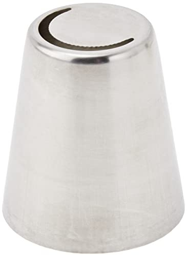 Silikomart |Decor Tube 09, Bocchetta Decorativa in Acciaio Inox per Sac a Poche, Misura Ø 25 mm