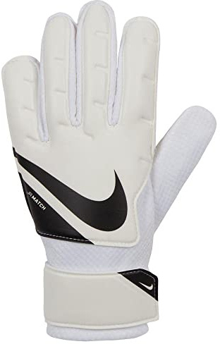 Nike NK GK Match Jr - FA20 Gants de Foot Enfant White/Black/(Black) FR: L (Taille Fabricant: 6)