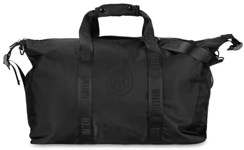 Inter - Borsa da Viaggio 100% Nylon, 40 Litri - Alta Qualità, Spedizione Veloce, Prodotto Ufficiale Milano per Lavoro, Stadio, Viaggi, Scuola e Tutti i Tifosi Nerazzurri.