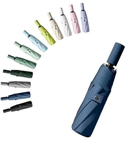 erised's bifrost Faltender Regenschirm 8 Rippen Freien UV Schutz,Sonnenschutz Kleiner Sonnenschutzfür Koffer Kompakt Taschenschirm für Damen und Kinder Reise Automatisch auf und zu mit Drucktaste
