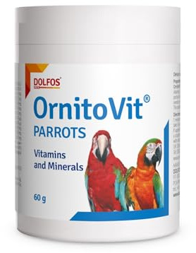 AnkhPets OrnitoVit Parrots 60g Powder Ara Macaws African Grey Vitamins Minerals Lysine Methionine