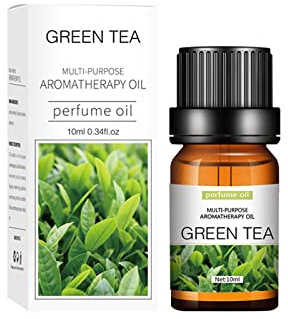 Huile Essentielle de Thé Vert 2X10ML, Huile Essentielle Aromathérapie 100% Pure & Naturelle pour Diffuseur, Humidificateur, Huile de Thé Vert Qualité, pour Massage, SPA, Bain, Sommeil