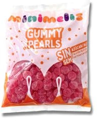 iChuches | Gominolas Minimelis | Caramelos Sin Azúcar - Sin Gluten - Sin Lactosa | Bolsa 1 kg (Perlas Fresa Recubiertas)
