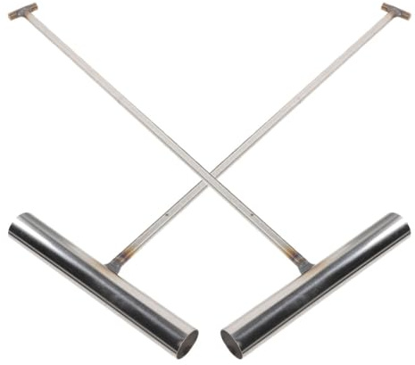 ULTECHNOVO 2 Pz Gancio Sollevatore Per Tombini Maniglia Del Tombino Strumento Di Sollevamento Del Coperchio Di Tombino Ganci Di Sollevamento Attrezzo Per Tombini Acciaio Inossidabile Silver