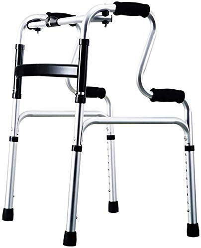 WDWDW Cadre de Marche en Aluminium léger, déambulateur Pliable pour Personnes âgées avec siège, Cadre de Marche d'aide à la mobilité