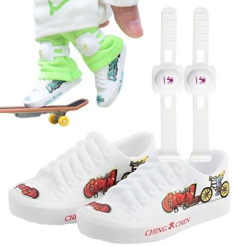 Miniature Fingerboard Shoes - tiny Skateboard Shoes, Finger Toys Skateboard Shoes | Desk Toys Fingerboard Shoes Doll Shoes Sneaker, Tiny Toys for Finger Breakdance, Kids