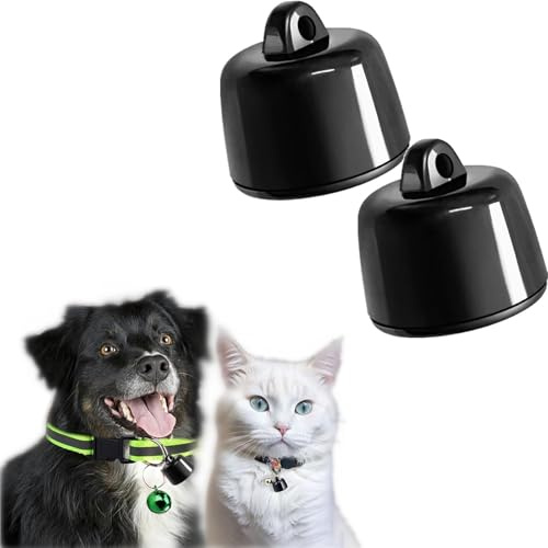 Mini Traceur GPS pour Chat & Chien — Suivi Mondial, sans Frais Supplémentaires, Compatible iOS & Android, pour Tout Collier(2pcs)