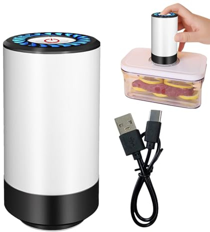 Bomba eléctrica para bolsas de vacío, bomba de aire eléctrica para bolsa de almacenamiento al vacío, solución de organización de equipaje USB para colchas de alimentos, mudanza, camping, mochileros