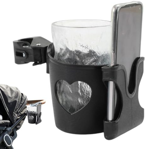 Soporte para manillar Botella de agua - Clip de alerta de bebida ABS, contenedor de copa de soporte universal, accesorio duradero Soporte para cochecito de bebé | Carritos de golf Silla de ruedas