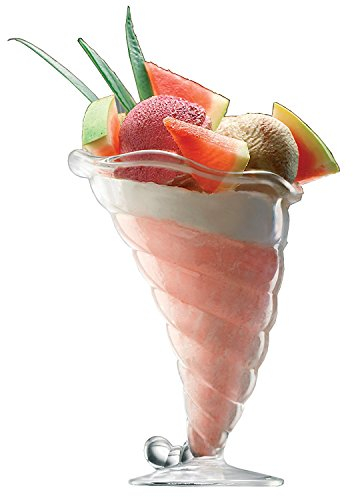 Bormioli Fortuna- 6 coupes à glace 30cl en verre- qualité professionnelle – Fabriqué en Italie