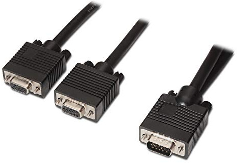 Aisens Cable Bifurcador Svga Hdb15/M-2Xhdb15/H Negro 45 Cm