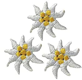 Mono Quick Applikationen - Trachtenmotive - aufbügelbar Edelweiß