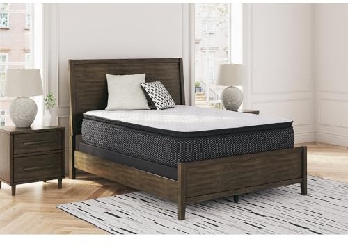 Signature Design by Ashley Limited Edition Pillow Top 13  Pillow Top Hybrid Mattress with Gel Memory Foam and Edge Support for Cool Sleep and Pressure Relief, Full, Fiberglass Free, Mattress In A Box