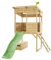 TP Toys Treetops Wooden Tower Playhouse With Toy Box And Slide - Fsc With Ladder,Slide and Lookout Deck, Made From FSC Certified European Wood, Outdoor Wendy House, Garden Playhouse for Kids, 3 Years+