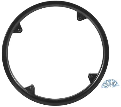 A ABSOPRO Copertura per corone della guarnitura della bicicletta, 48 denti, 12 cm, in plastica nera