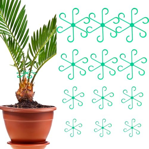 Crownow 12 Stück Pflanzenstütze Set,Mehrere Größen Pflanzenhalter Staudenhalter,Monstera Rankhilfe und Pflanzenstützen für Pflanzen Blumen Hortensien Rosen Tomaten