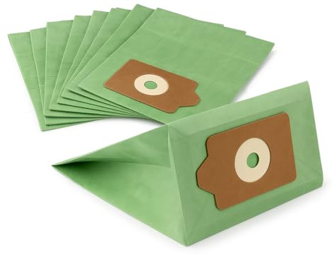 Henry Hoover Bags (Pack of 10), Fully Recyclable & Eco-Friendly Double Layer Paper Dust Bags Compatible with Henry, Hetty, James, Harry, and Numatic Models NVM1B NVM1C NVM1C2
