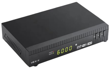 Ounfhtrttk V8X 2 Satellite TV Receiver Supports DVB-S2X/S2/S 264/265 WIFI Built-in, Newcam, Fun Cam UK Plug