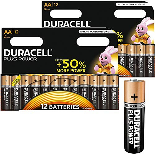 Duracell Plus pile alcaline AA confezione da 24 - MN 1500