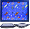 MTS Wooden Lap Trays with Bean Bag Cushion - Space Design - Large Padded Tray for Kids - Suitable for Food, Art, Studies, TV, Sofa, Bed - Fantastic Gift for Space Loving Boys and Girls
