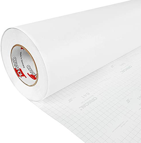 DecoMeister Möbelfolie selbstklebend 100x300 cm | Einfarbig Klebefolie für Möbel | Klebefolie Möbel - einfache Anwendung, ideal für die Renovierung von Küche oder Bad | Möbelfolie | Weiß Matt