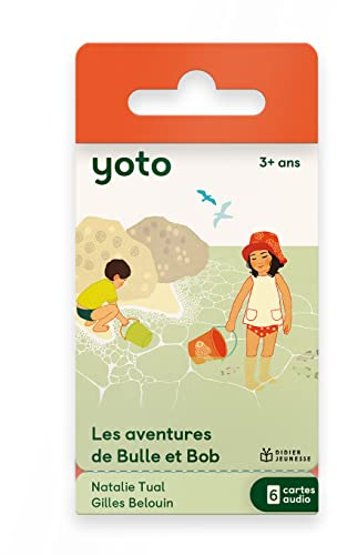 Yoto Les Aventures de Bulle et Bob – Tarjeta de audiolibro en francés para niños para Usar con Yoto Player y Mini Reproductor de Audio Todo en 1, para niños a Partir de 3 años