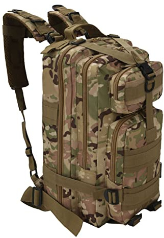 XJYMCOM 30L Tactical Backpack Capacity Rucksacks Assault Pack Polyester | Hiking Rucksack for Men for Camping Travelling Climbing and Other Outdoor Activities 43 * 25 * 22cm