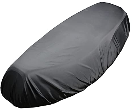 Tiardey Universal Motorcycle Seat Cover - Waterproof Sun Protection Cushion Elastic Seat - Medium Scooter Silver Size L