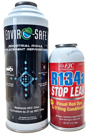Industrial R134a Ersatz-Kältemittel Speziell für SUV oder größere AC-Systeme - umweltfreundlich (134aINDUST+STOPLEAK)