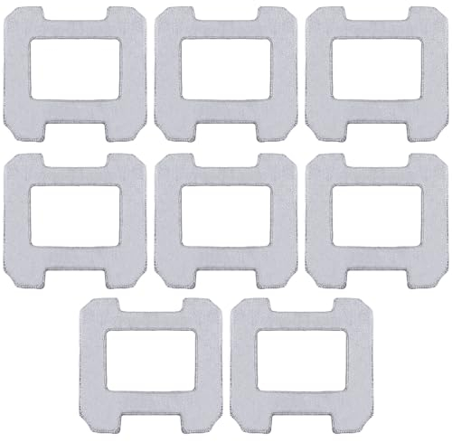 8 Stück Reinigungspad für ECOVACS WINBOT W2 PRO / W2 PRO Omni / W2 Omni / W2 / W1 Pro / W1 Fensterputzroboter, Waschbare Mikrofaser Wischtücher reinigen effektiv Flecken und Staub von Fenstern