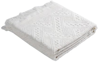 Ieron Boho Picnic Blanket, Waterproof Washable Beach Blanket Beach Mat,Camping Blanket for Outdoor/Picnic/Garden/Beach/Camping,White 90x180cm