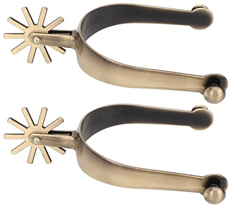 KIMISS Éperons Plaqués, Proox Toxic Toxic Spurs en Alliage de Zinc Vintage, N Cheval en Gros de Spur avec équipement pour Hommes Tout Autour de la Marche en Anglais