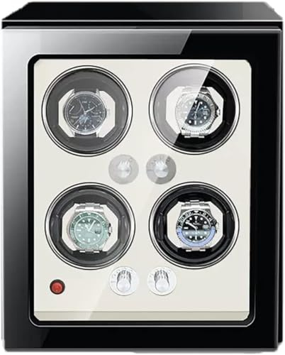 Caja enrolladora de relojes automática con motor japonés súper silencioso para 2, 3, 4, 6 y 9 relojes, caja de almacenamiento con luces LED, caja de almacenamiento de relojes mecánicos de lujo