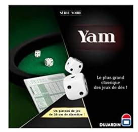 Dujardin - Yam 421 - Jeu de dés - Piste de jeu fournie - De 2 à 10 Joueurs - A partir de 7 ans, Noire
