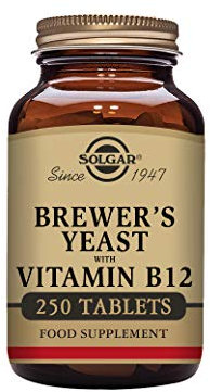 Solgar | Levadura de Cerveza con Vitamina B12 | 250 Comprimidos