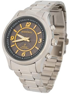 Marschall Deutsch sprechende Damen Armbanduhr I Mit Solarpanel I 1148S I Funkarmbanduhr I Für Blinde, Senioren und Demenzkranke I Datum- und Zeitansage