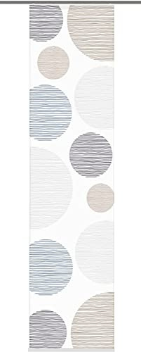 Home Fashion 3er-Set Flächenvorhänge Cirque, Blickdicht, inkl. Zubehör (Bordeaux), Farbe:Stein