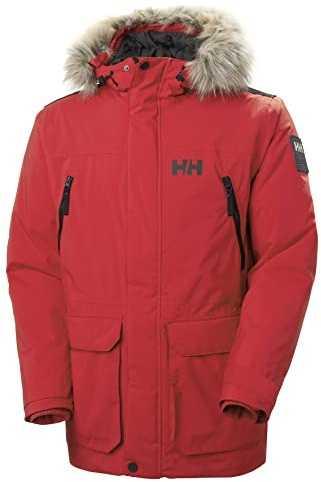 Helly Hansen Hombres Parka pura, Rojo, L
