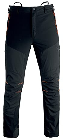 KAPRIOL Tech Pantaloni Uomo Trekking Primaverili Estivi Elasticizzati Idrorepellenti Multitasche e Resistenti (Nero, L)