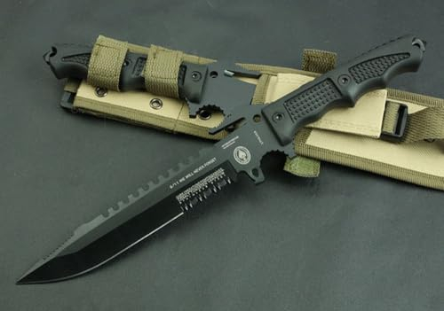 FARDEER Knife GJ29 Couteau à Outils, Tranchant avec étui Full Tang Couteau de Survie