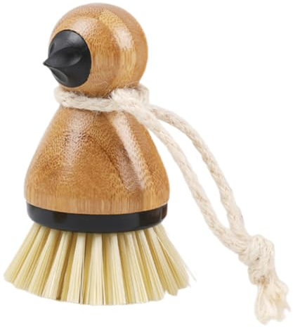 GARVALON Cepillo para Limpiar Verduras y Frutas Mango De Tamaño Mediano Plástico Flexible Cepillo Vertical Multifunción para Limpieza De Cocina y Uso Doméstico Práctico