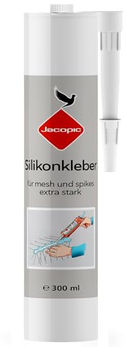 KONZEPT par Jacopic Colle de montage ultra-forte pour piques dà oiseaux pigeons 300 ml, Colle résistante à l'eau, Idéale pour bois, plastique, métal, pierre