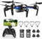 Wipkviey Drohne mit Kamera 1080P HD, T6 FPV RC Quadcopter mit 2.4G WiFi Transport Live Video, Flughöhe halten, Headless-Modus, 2 Batterien, 28-32 Min. Flugzeit, für Erwachsene Anfänger
